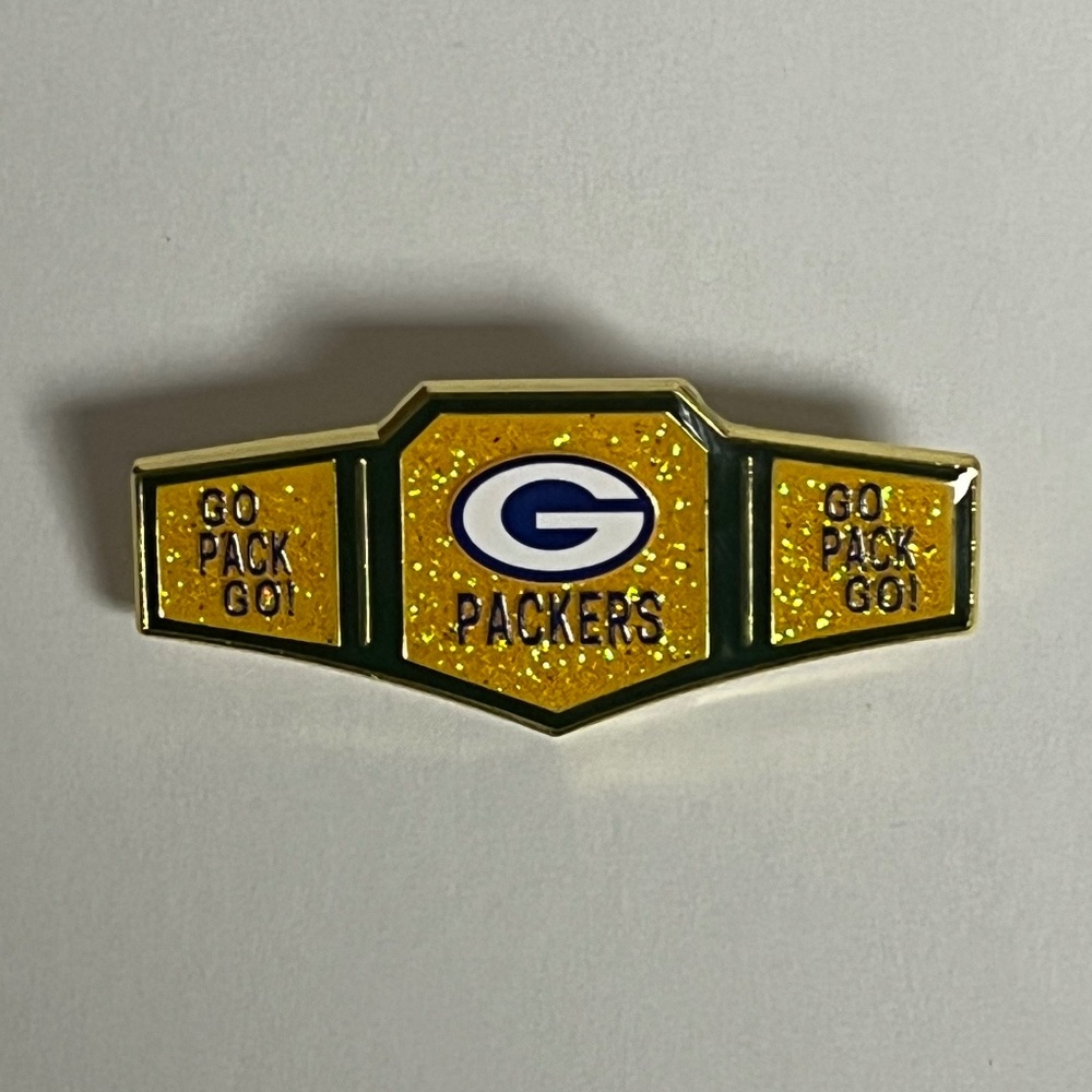 Green Bay Packers Championship Belt Hat Pin Hats Bag Football Fitted New Era